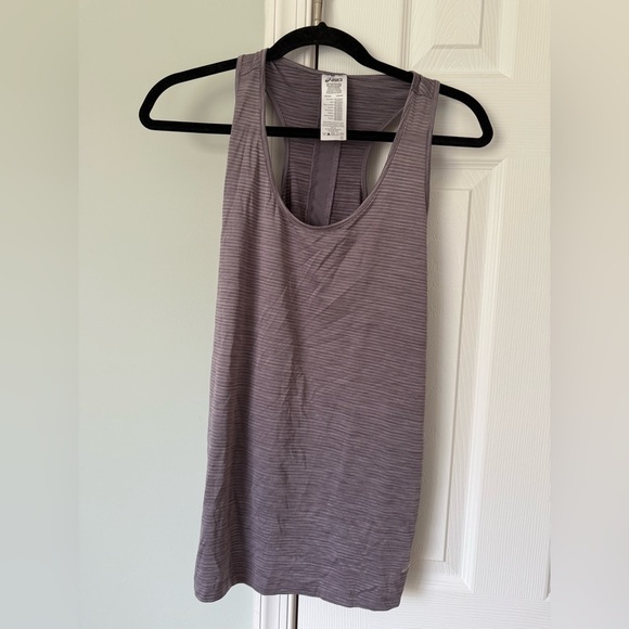 ASICS Women’s XL Loose Tank Top Workout Purple Gray - Picture 1 of 3